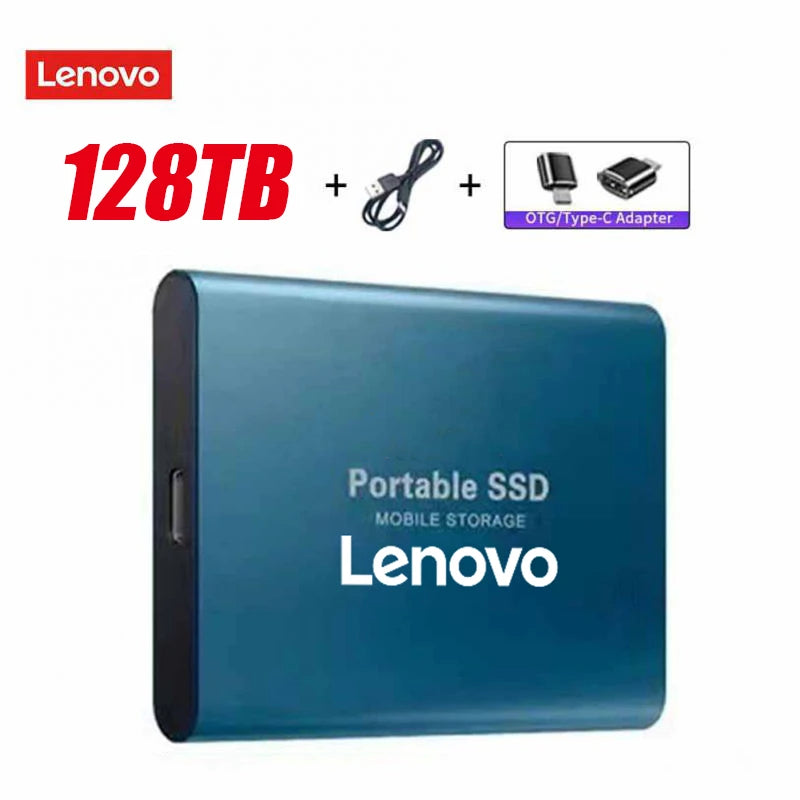 Lenovo External Hard Drive Portable SSD 128Tb USB 3.1/Type-C
