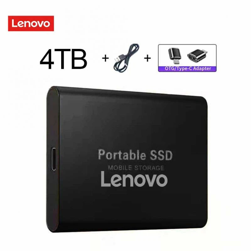 Lenovo External Hard Drive Portable SSD 128Tb USB 3.1/Type-C