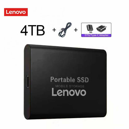 Lenovo External Hard Drive Portable SSD 128Tb USB 3.1/Type-C