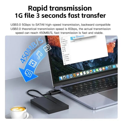 6 Tb Hard Drive USB3.1 SSD/HDD case 2.5" External Hard Drive Enclosure USB 3.0