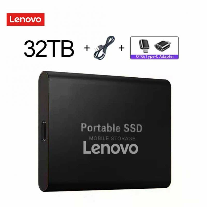 Lenovo External Hard Drive Portable SSD 128Tb USB 3.1/Type-C