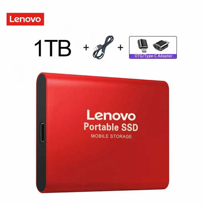 Lenovo External Hard Drive Portable SSD 128Tb USB 3.1/Type-C