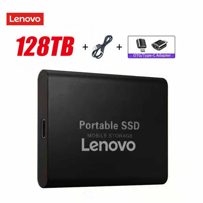 Lenovo External Hard Drive Portable SSD 128Tb USB 3.1/Type-C