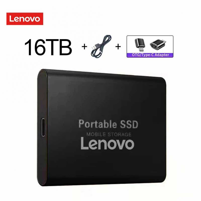 Lenovo External Hard Drive Portable SSD 128Tb USB 3.1/Type-C