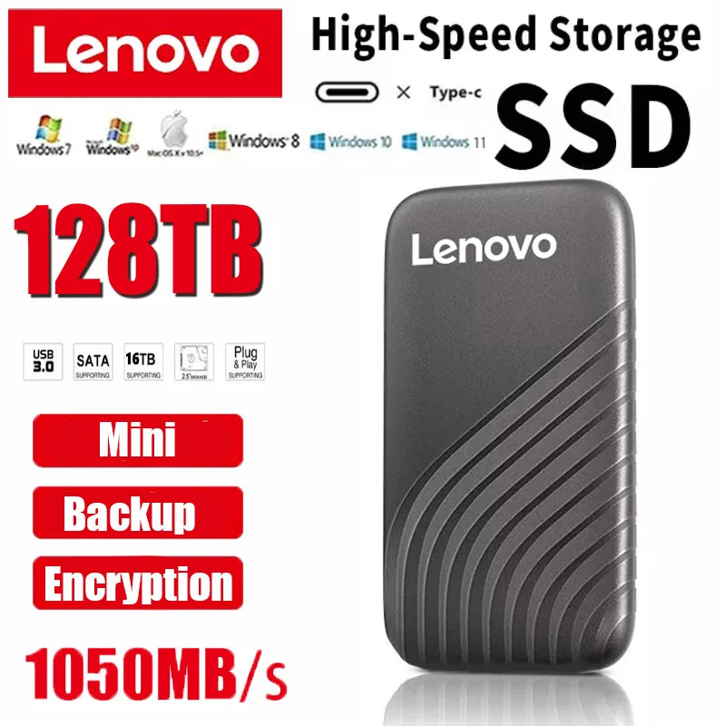 Lenovo Smart Original High-speed 1 GB/s 128TB USB3.1