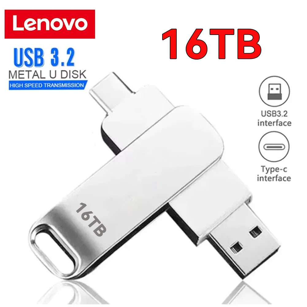 Lenovo 16TB 3.2 Flash Drives High Speed USB