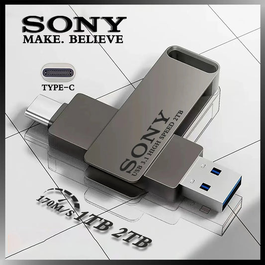 2TB SONY USB PenDrive High Speed Type C Flash Drive 170MB/s