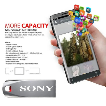 SONY Original 2TB Usb3.0 Flash Drives High Speed