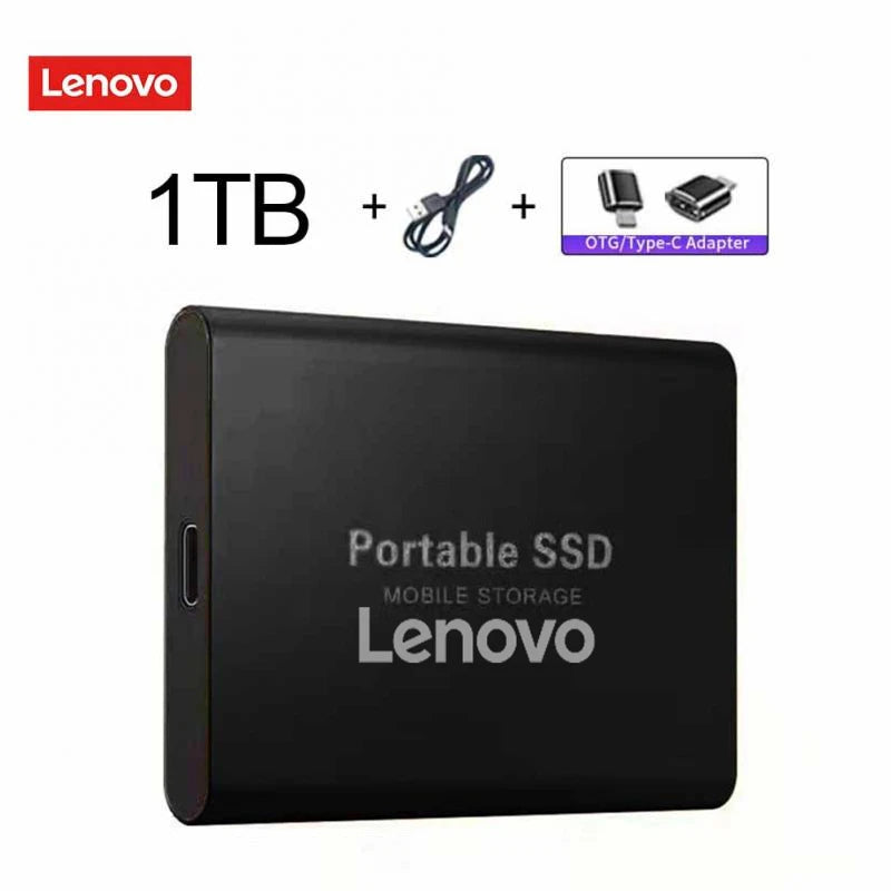 Lenovo External Hard Drive Portable SSD 128Tb USB 3.1/Type-C