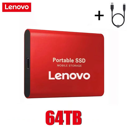 Lenovo External Hard Drive Portable SSD 128Tb USB 3.1/Type-C