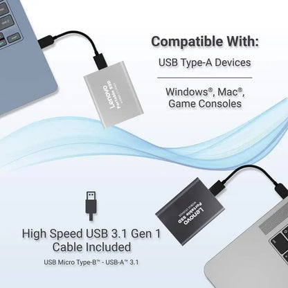 Lenovo External Hard Drive Portable SSD 128Tb USB 3.1/Type-C