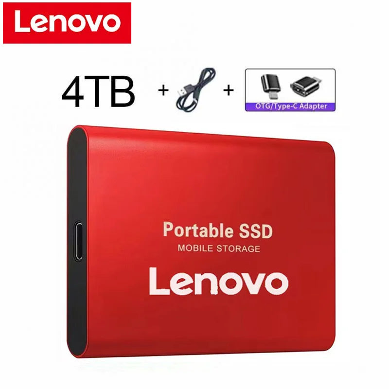 Lenovo External Hard Drive Portable SSD 128Tb USB 3.1/Type-C