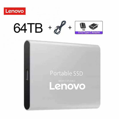 Lenovo External Hard Drive Portable SSD 128Tb USB 3.1/Type-C