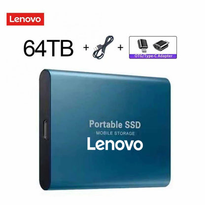 Lenovo External Hard Drive Portable SSD 128Tb USB 3.1/Type-C