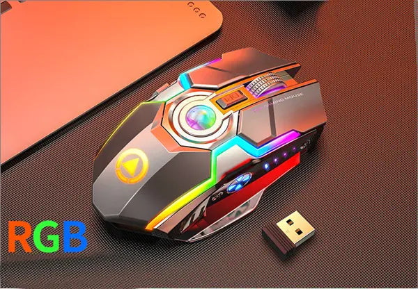Engraved A5 Wireless Mouse – Smooth, Fast, Rechargeable Power