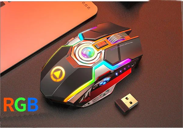 Engraved A5 Wireless Mouse – Smooth, Fast, Rechargeable Power